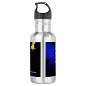 Bouteille d'eau avec ange et décoration (Dos)