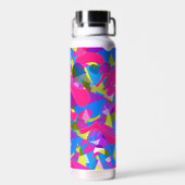 Bouteille d'eau avec art graphique abstrait. (Arrière)