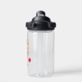 Bouteille d'eau avec chat sauvage mignon (Salle de sport)