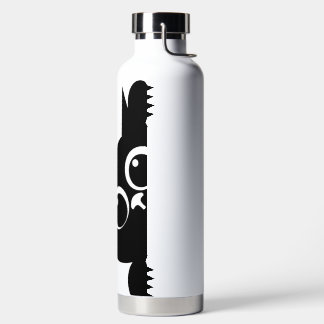 Bouteille D'Eau Avec Cute Chat Noir