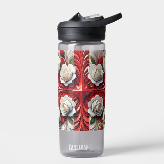 Bouteille d'eau avec Design Rose anglais (Gauche)
