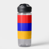 Bouteille d'eau avec drapeau d'Arménie (Extérieur)