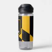 Bouteille d'eau avec drapeau de Baltimore City, Ét (Arrière)