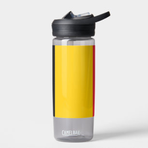 Bouteille d'eau avec drapeau de Belgique
