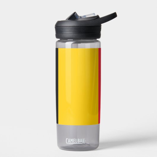 Bouteille d'eau avec drapeau de Belgique (Gauche)