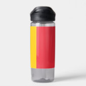 Bouteille d'eau avec drapeau de Belgique (Arrière)