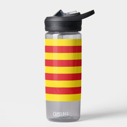 Bouteille d'eau avec drapeau de Catalogne (Gauche)