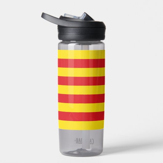 Bouteille d'eau avec drapeau de Catalogne (Droite)