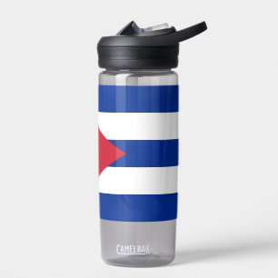 Bouteille d'eau avec drapeau de Cuba