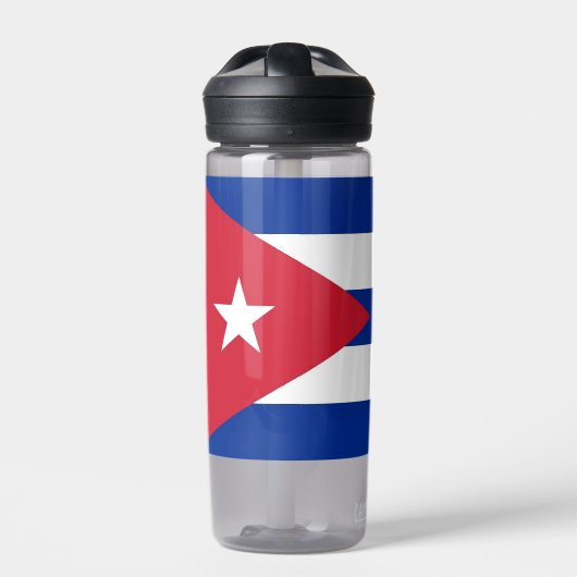 Bouteille d'eau avec drapeau de Cuba (Extérieur)