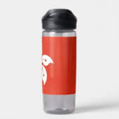 Bouteille d'eau avec drapeau de Hong Kong (Arrière)