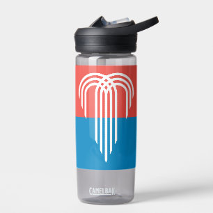 Bouteille d'eau avec drapeau de Kansas City, Misso