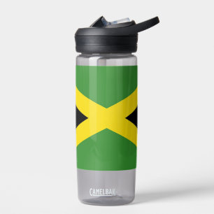 Bouteille d'eau avec drapeau de la Jamaïque