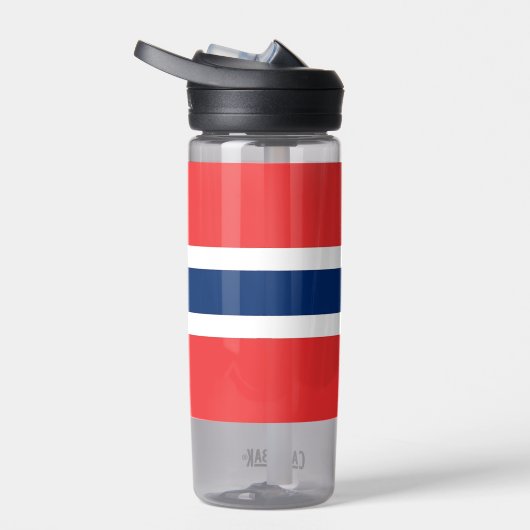 Bouteille d'eau avec drapeau de la Norvège (Droite)