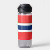 Bouteille d'eau avec drapeau de la Norvège (Arrière)