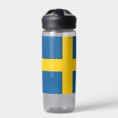 Bouteille d'eau avec drapeau de la Suède (Extérieur)