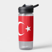 Bouteille d'eau avec drapeau de la Turquie (Gauche)