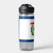 Bouteille d'eau avec drapeau de la Virginie Occide (Extérieur)