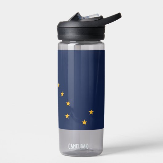 Bouteille d'eau avec drapeau de l'Alaska, États-Un (Gauche)
