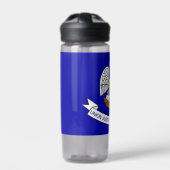 Bouteille d'eau avec drapeau de Louisiana State, U (Extérieur)