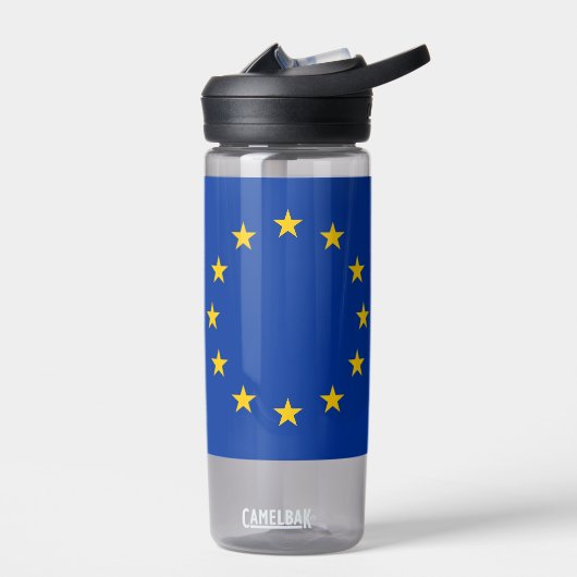 Bouteille d'eau avec drapeau de l'Union européenne (Gauche)