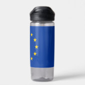 Bouteille d'eau avec drapeau de l'Union européenne (Arrière)