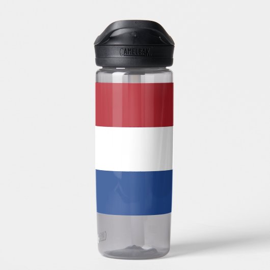 Bouteille d'eau avec drapeau de Pays-Bas (Arrière)