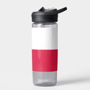 Bouteille d'eau avec drapeau de Pologne