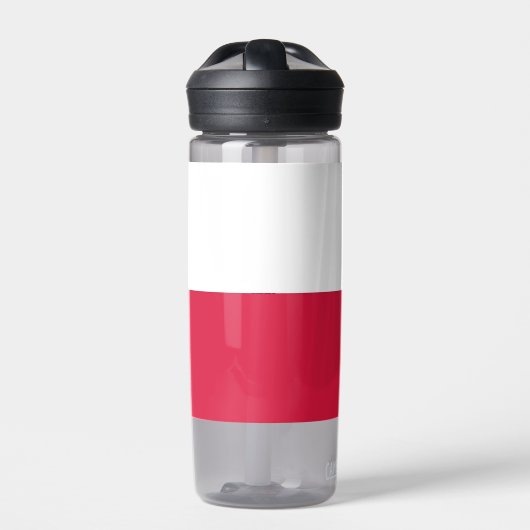 Bouteille d'eau avec drapeau de Pologne (Extérieur)