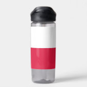 Bouteille d'eau avec drapeau de Pologne (Arrière)