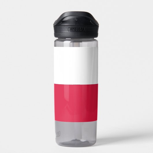 Bouteille d'eau avec drapeau de Pologne (Arrière)