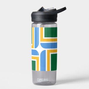 Bouteille d'eau avec drapeau de Portland City, Éta