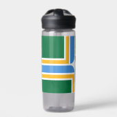 Bouteille d'eau avec drapeau de Portland City, Éta (Extérieur)