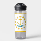 Bouteille d'eau avec drapeau de Rhode Island, État (Extérieur)
