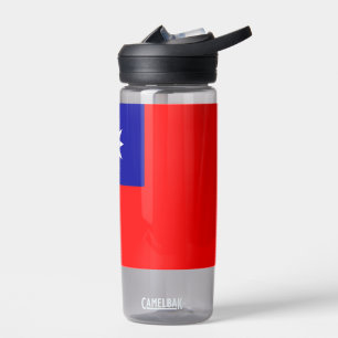 Bouteille d'eau avec drapeau de Taiwan