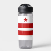 Bouteille d'eau avec drapeau de Washington DC, Éta (Extérieur)