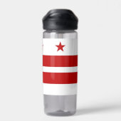 Bouteille d'eau avec drapeau de Washington DC, Éta (Arrière)