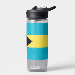 Bouteille d'eau avec drapeau des Bahamas