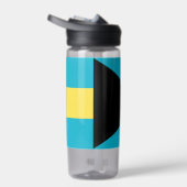 Bouteille d'eau avec drapeau des Bahamas (Droite)