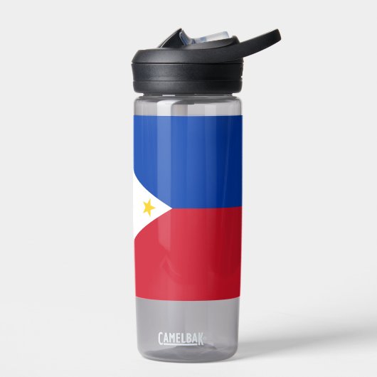 Bouteille d'eau avec drapeau des Philippines (Gauche)