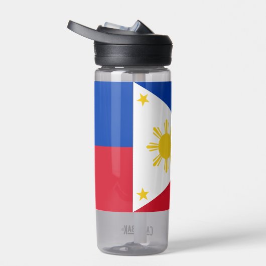 Bouteille d'eau avec drapeau des Philippines (Droite)