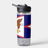 Bouteille d'eau avec drapeau des Samoa américaines (Droite)