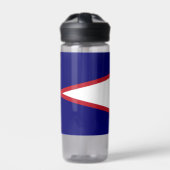 Bouteille d'eau avec drapeau des Samoa américaines (Extérieur)