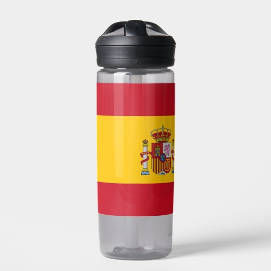 Bouteille d'eau avec drapeau d'Espagne (Extérieur)