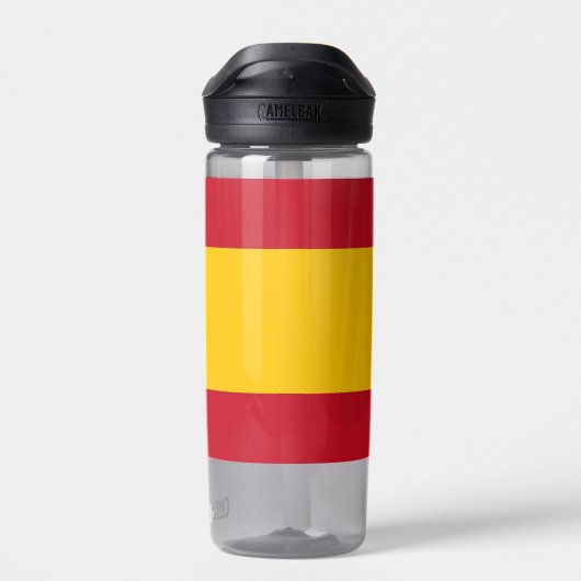 Bouteille d'eau avec drapeau d'Espagne (Arrière)