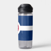 Bouteille d'eau avec drapeau d'Indianapolis, États (Arrière)