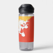 Bouteille d'eau avec drapeau du Bhoutan (Arrière)
