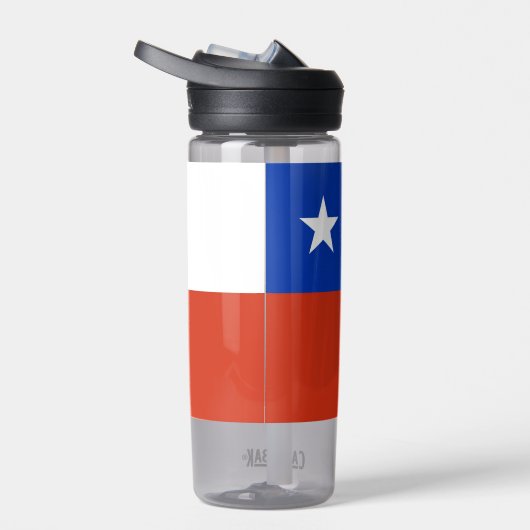 Bouteille d'eau avec drapeau du Chili (Droite)