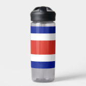 Bouteille d'eau avec drapeau du Costa Rica (Extérieur)