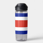 Bouteille d'eau avec drapeau du Costa Rica (Arrière)